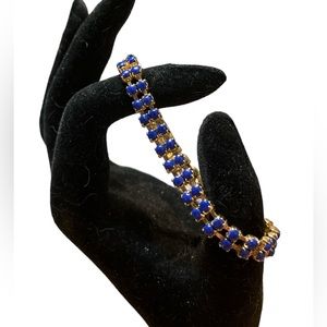 Vintage Blue Beaded Bracelet